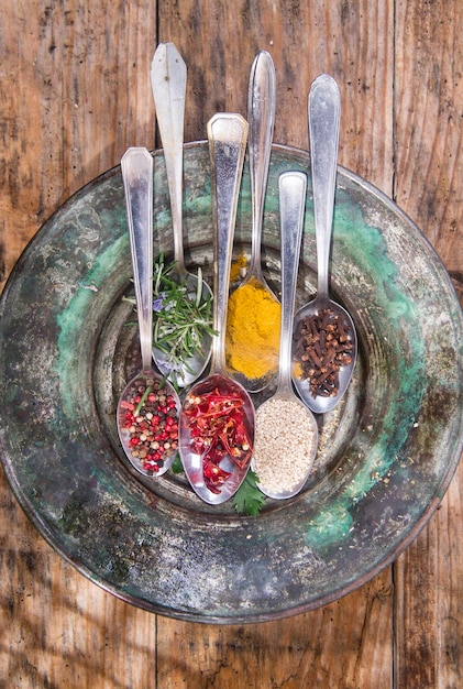 Assortment of spices